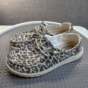 Hey Dude Wendy Slip On Shoes Leopard Cheetah Women’s 8